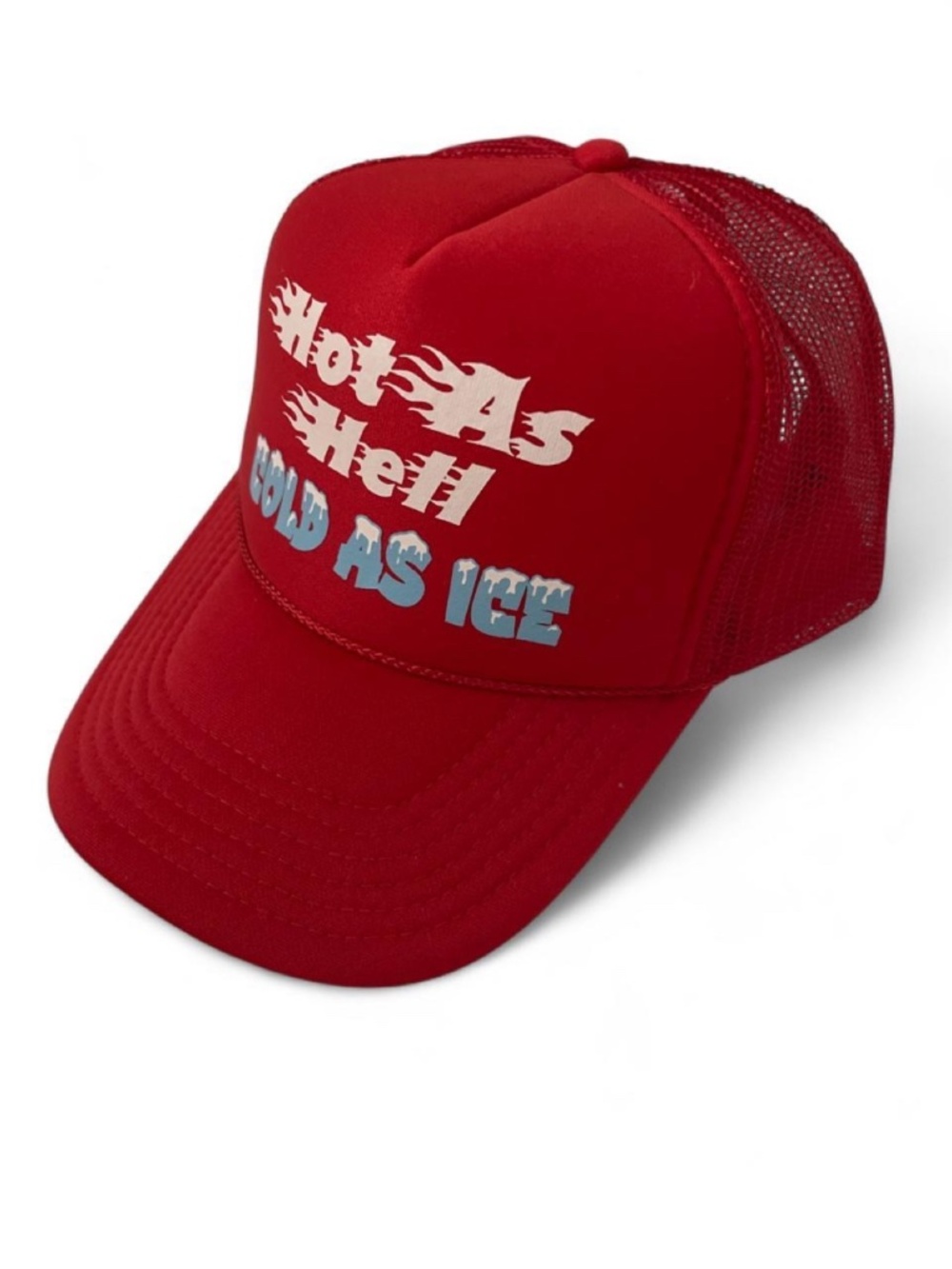 Vintage Otto red mesh snapback humor trucker hat One Size